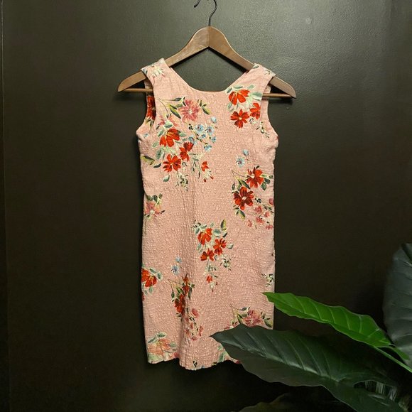 Zara Floral Dress in Pink - Picture 4 of 6